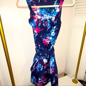 Express Navy floral dress